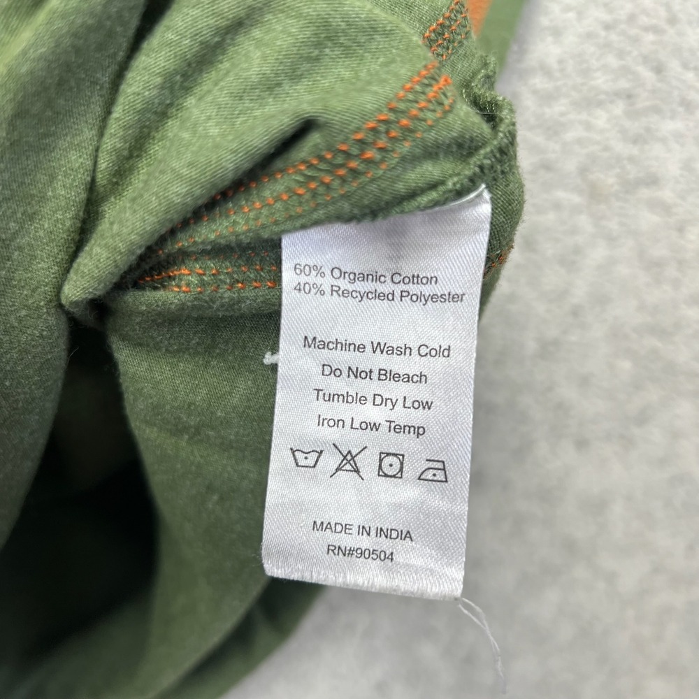 Carbon2Cobalt T-Shirt Mens XL Green Contrast Stitch Organic Cotton Blend - Picture 6 of 12
